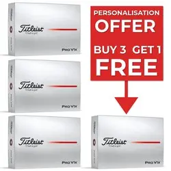 Titleist Pro V1X Golf Balls - 4 for 3 Offer with Personalisation