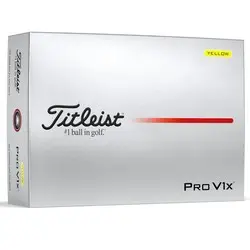 Titleist 2025 Pro V1X Yellow Golf Balls