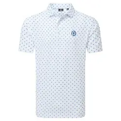 FootJoy Open Championship Ditsy Floral Lisle Golf Polo Shirt