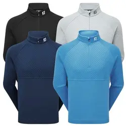 FootJoy Mens Jacquard Thermal Chill-Out Golf Pullover