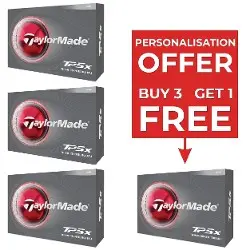 TaylorMade TP5X Golf Ball 4 for 3 + FREE Personalisation