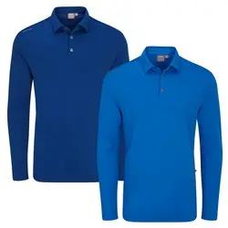 Ping Mens Lockwood Mens Long Sleeve Golf Polo Shirt