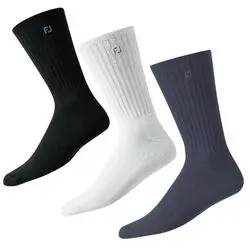 FootJoy Men's CottonSof Crew Sock - 3 Pair Pack