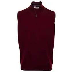 ProQuip Mens Unlined Half Zip Merino Golf Slipover