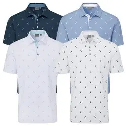 Ping Gold Putter Printed Golf Polo Shirt