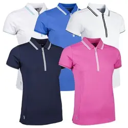 Glenmuir Ladies Stella Mesh Shoulder Panel Golf Polo