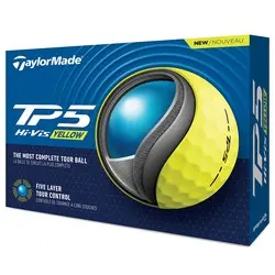TaylorMade TP5 Yellow Golf Ball - 2024 Model