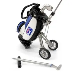 PGA Tour Desktop Golf Bag and Cart Pen Set