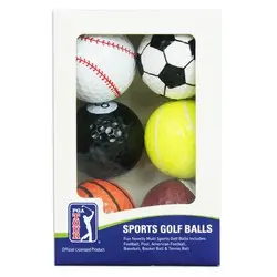 PGA Tour Sports Golf Balls - 6 Pack