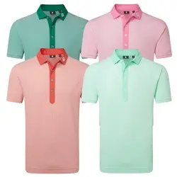 FootJoy Feeder Stripe Pique Golf Polo Shirt