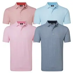FootJoy Scallop Geo Pique Golf Polo Shirt