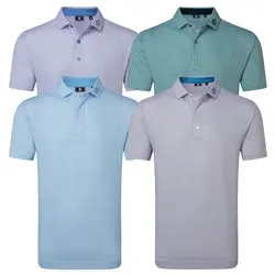 FootJoy FJ Nautical Flag Print Lisle Golf Polo Shirt