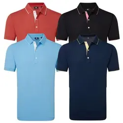 FootJoy FJ Wordmark Pique Golf Polo Shirt