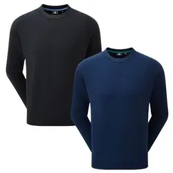 FootJoy Mens Crew Neck Sweatshirt Golf Pullover