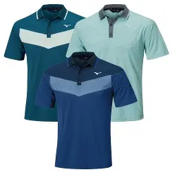Mizuno Mens Block Interlock Golf Polo Shirt