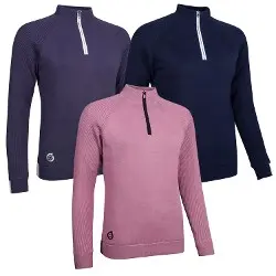 Sunderland Ladies Alpine Rib Sleeve Lined Golf Sweater
