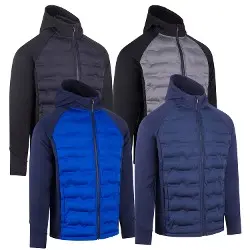 ProQuip Mens Vortex Heat Tech Quilt Hooded Golf Jacket