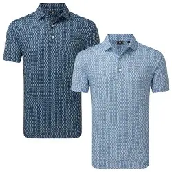 FootJoy Mens Vegas Marker Lisle Golf Shirt