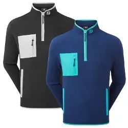 FootJoy Mens Polar Fleece Golf Chill-Out Pullover