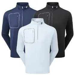 FootJoy Mens ThermoSeries Texture Half-Zip Golf Pullover