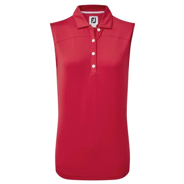 Ladies Golf Red Golf Shirts For Sale FootJoy Ladies Mesh Back