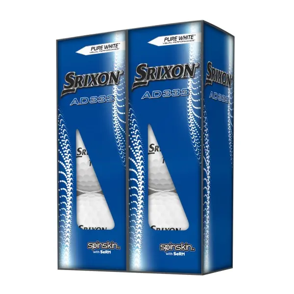 Srixon AD333 Pure White Golf Balls 