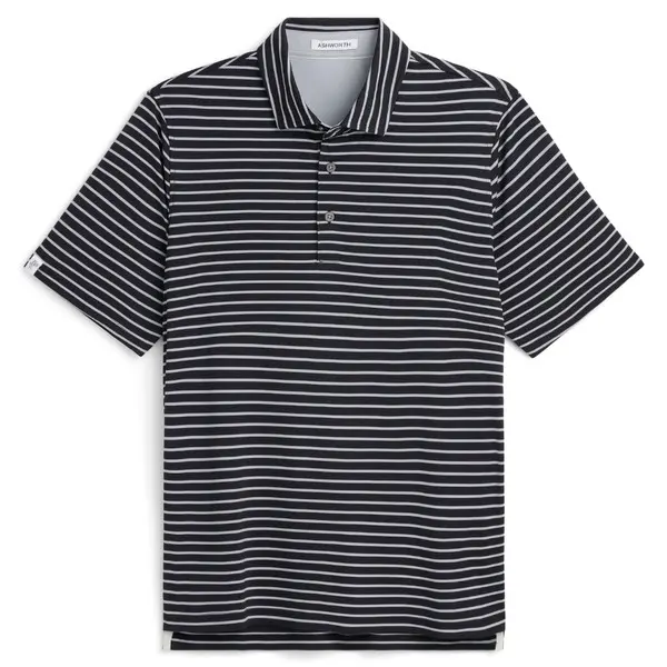 Ashworth Mens La Quinta Striped Golf Polo Shirt