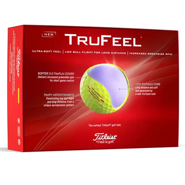 Titleist TruFeel Yellow Golf Balls