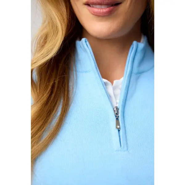 Glenmuir Ladies Ava Zip Neck Cotton Golf Sweater
