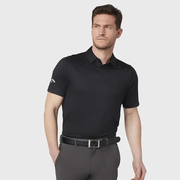 Callaway + CLUBHAUS S/S Polo ブラック　黒　M Callaway Swingtech Solid Polo Shirt - spring break | Golf