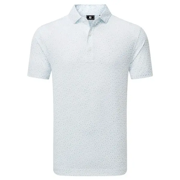 FootJoy Mens Bird Print Lisle Golf Polo Shirt