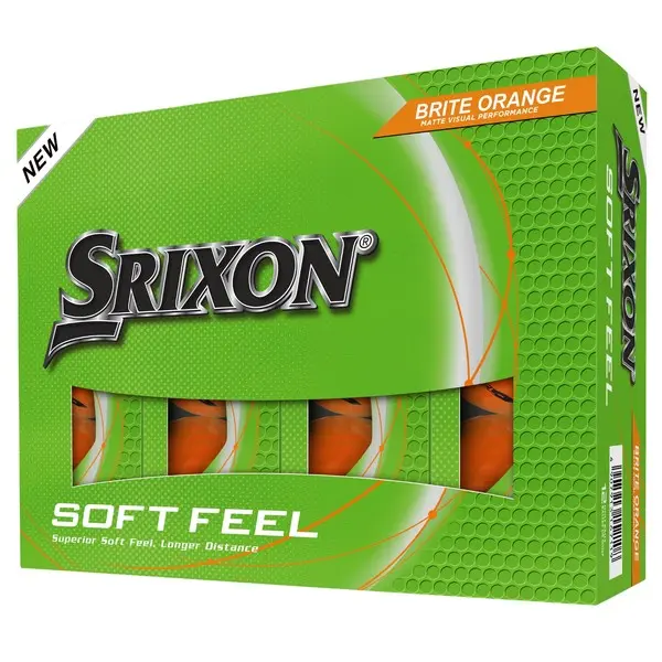 Srixon Soft Feel Brite Orange Golf Balls