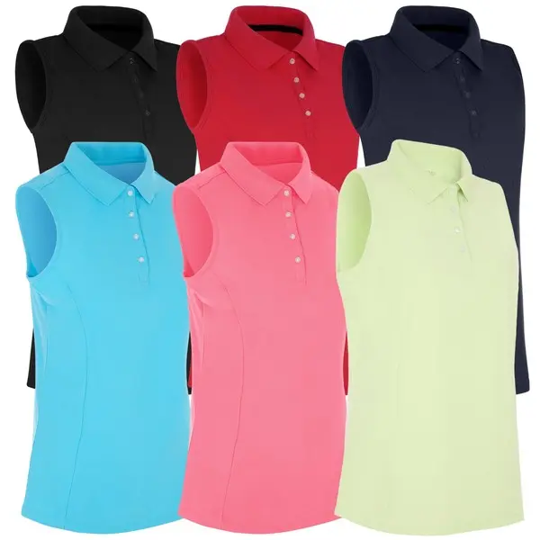 ProQuip Ladies Pro Tech Sleeveless Polo Shirt