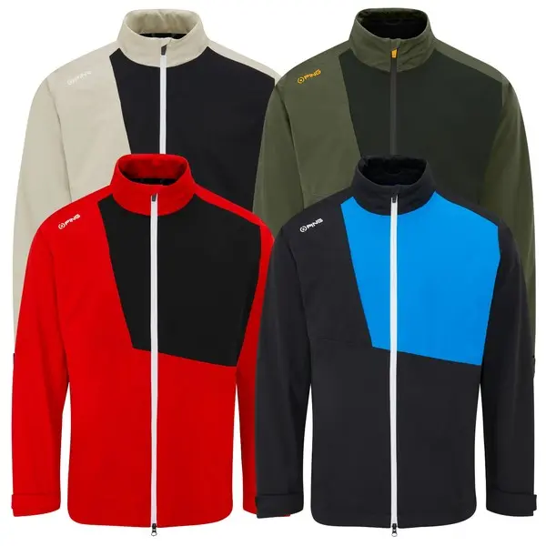 Ping SensorDry Impervious Full-Zip Waterproof Mens Golf Jacket 