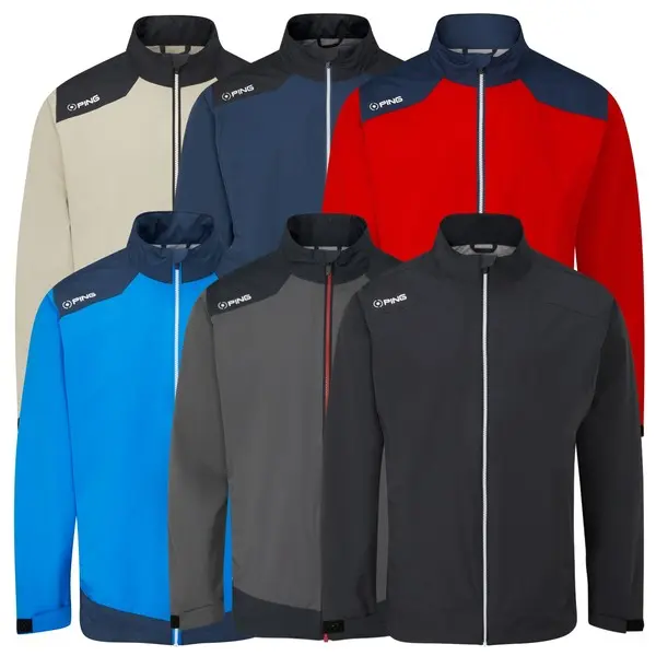 Ping SensorDry AquaDrive Full-Zip Waterproof Mens Golf Jacket