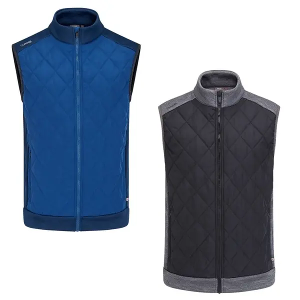 Ping Mens Aaran Full-Zip Quilted Hybrid Golf Vest