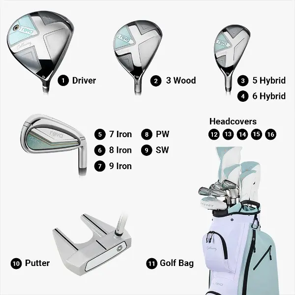 Callaway REVA Ladies 11 Piece Golf Package Set