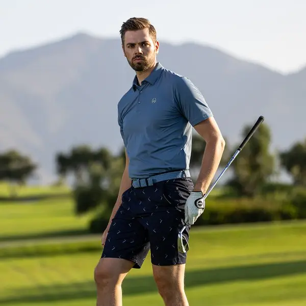 V12 golf Men's Polo Shirts 美品 J Lindeberg x Glenmuir Viktor Golf Polo Shirt