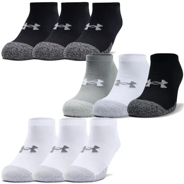 Under Armour Heatgear No Show Triple Pack Golf Socks 