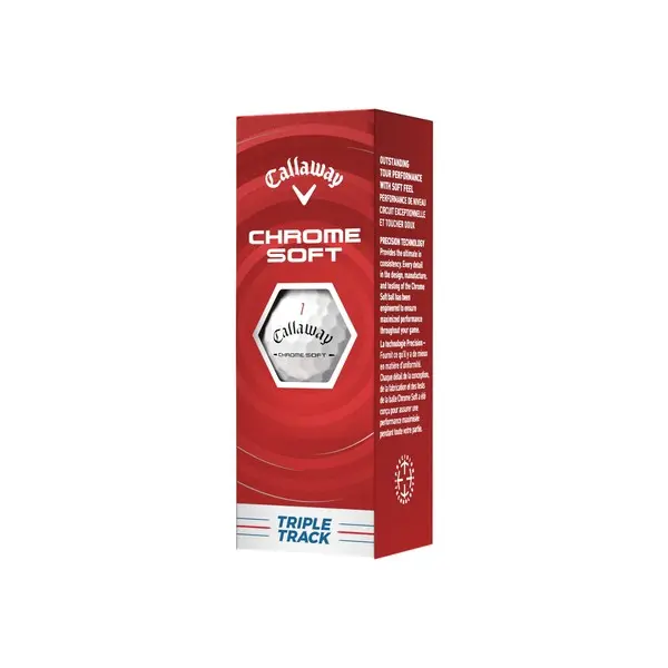 Callaway 2026 Chrome Soft Triple Track Golf Balls - White