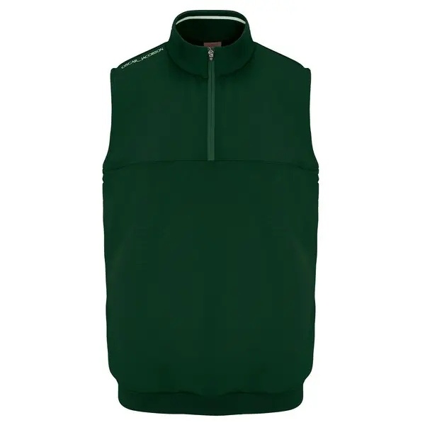 Oscar Jacobson Westland Sleeveless Quarter Zip Golf Pullover