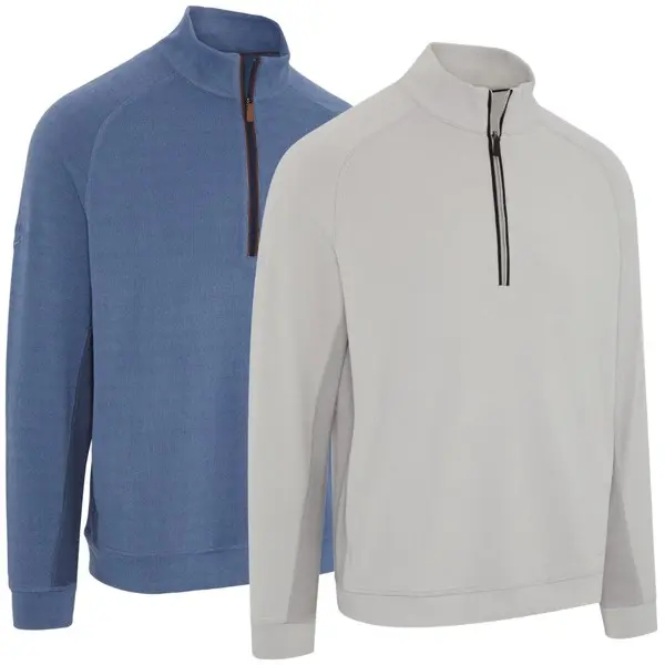 Callaway Mens Brushed Rib Quarter Zip Golf Pullover