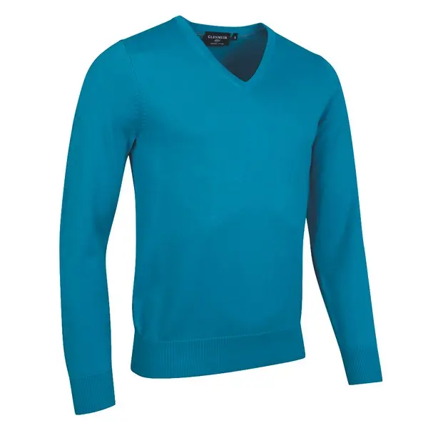 Glenmuir Mens Eden Supersoft Cotton V Neck Golf Sweater