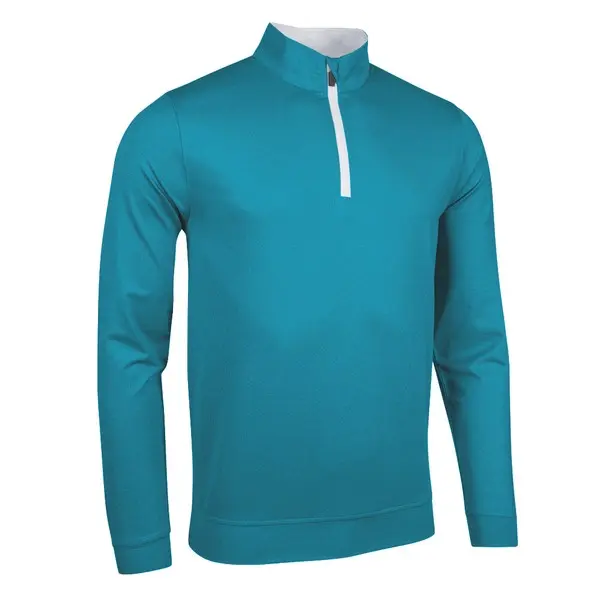 Glenmuir Mens Wick Zip Neck Contrast Placket Golf Midlayer