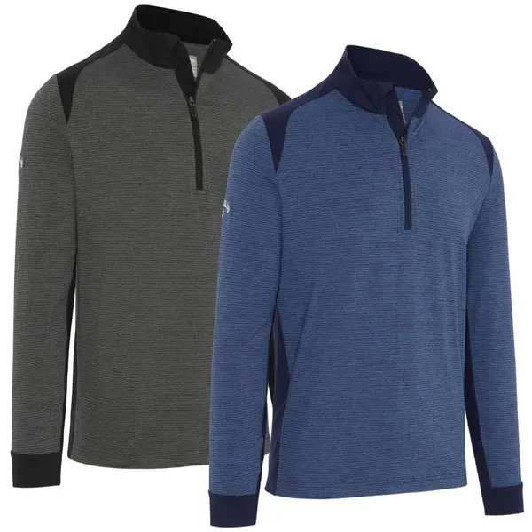 Callaway Mens Soft Touch Blocked Quarter Zip Golf Pullover