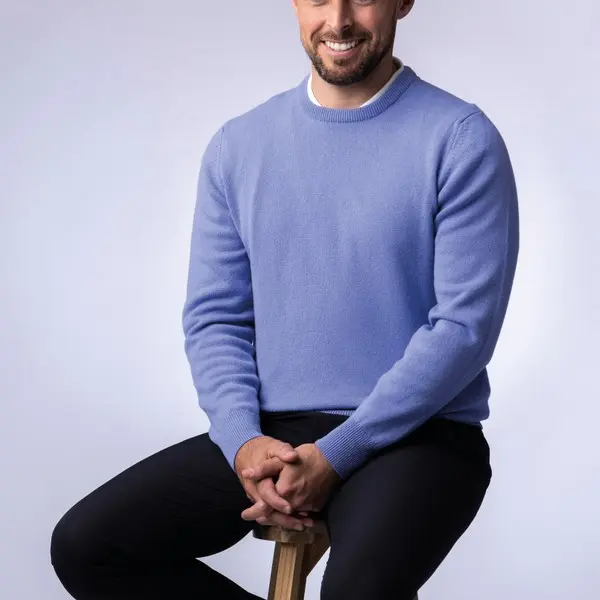 Flying Machine Colour Block Crew Neck Sweatshirt Glenmuir Mens