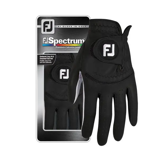 FootJoy Spectrum Guanto Da Golf Uomo, Grigio Mimetico, In Pelle Cabretta Con Dorso FiberSof, Chiusura ComforTab