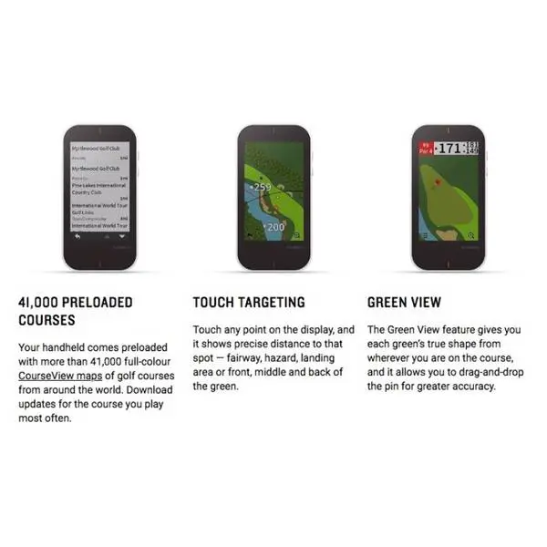 Garmin Approach G80 GPS Da Golf Portatile | Touchscreen 3.5" Con Monitor Di Lancio Integrato - Foto 4