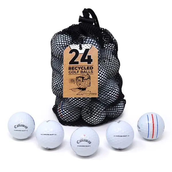 Callaway Chrome Soft Grade A Blue Foil 24 Pack Mesh Bag Lake Balls