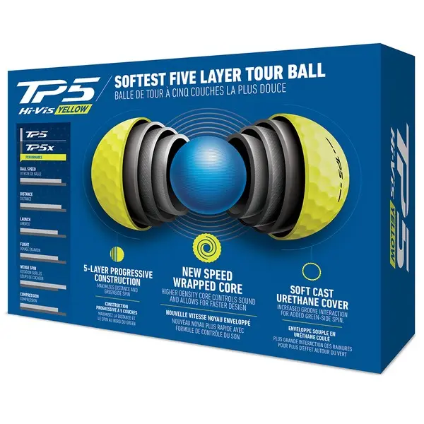 TaylorMade TP5 Yellow Golf Ball